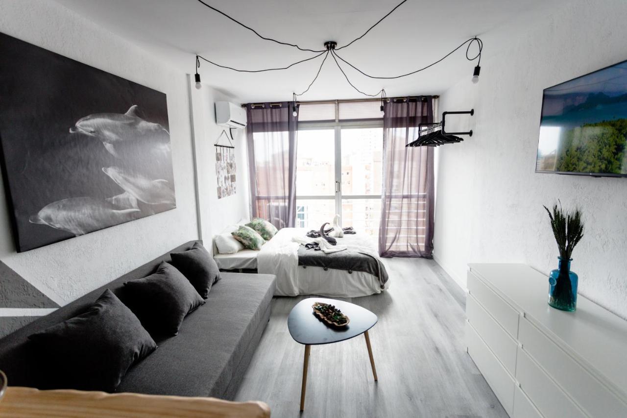 Modern Studio With See And City View Benidorm Eksteriør bilde