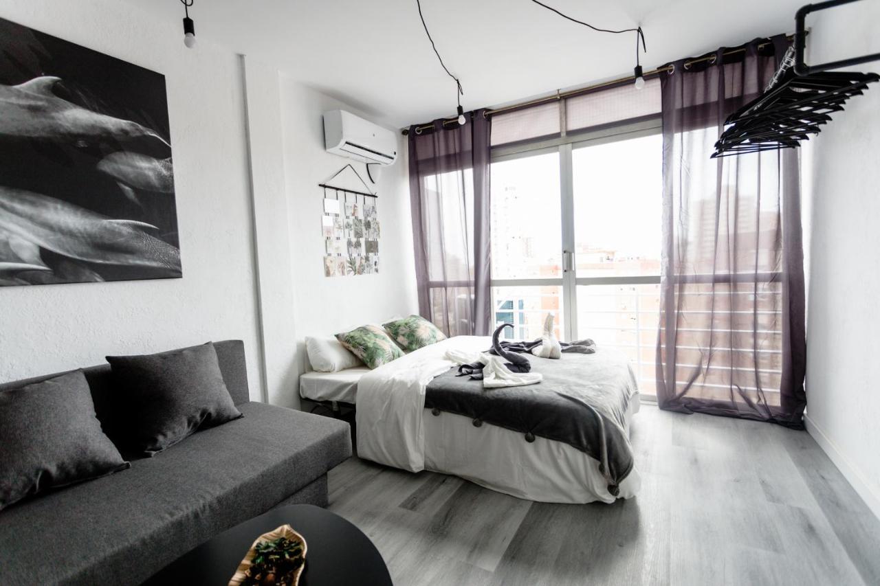 Modern Studio With See And City View Benidorm Eksteriør bilde